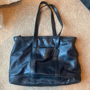 Coach leather tote bag